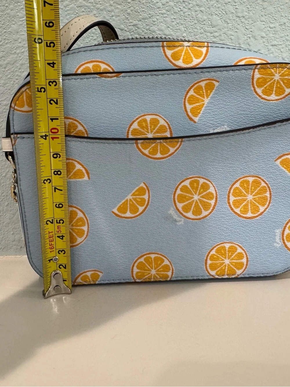 Coach Light Blue Citrus Camera Crossbody Bag